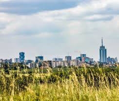 Nairobi Skyline from the Park